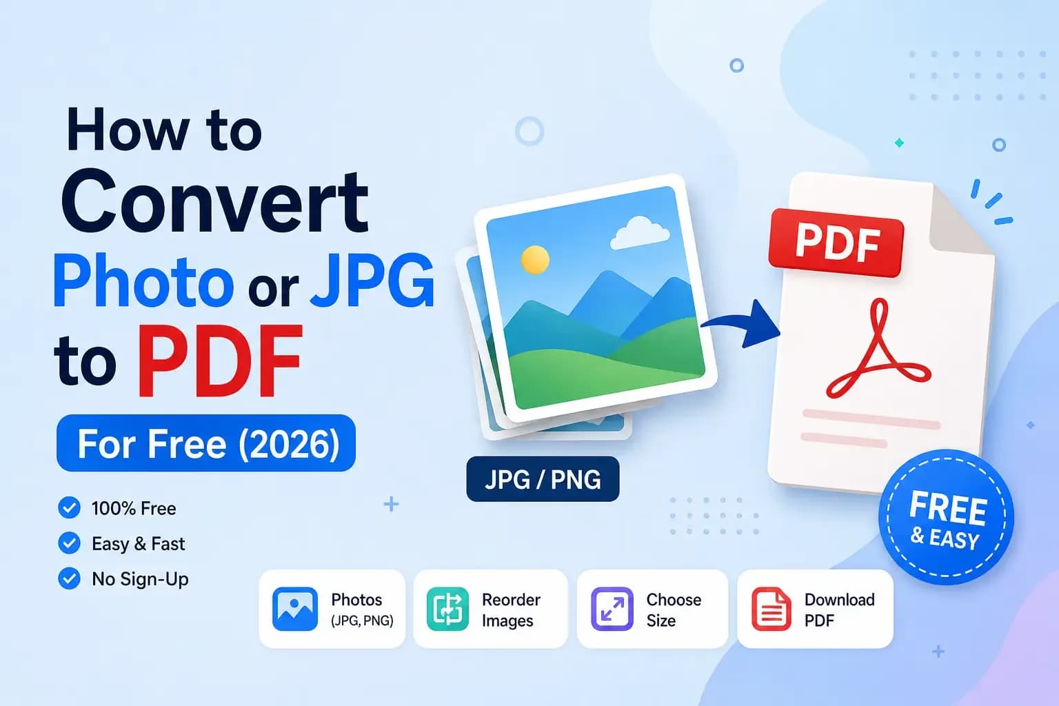 How to Convert a Photo or JPG to PDF